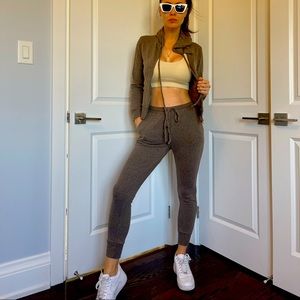 two piece jogger and zippy